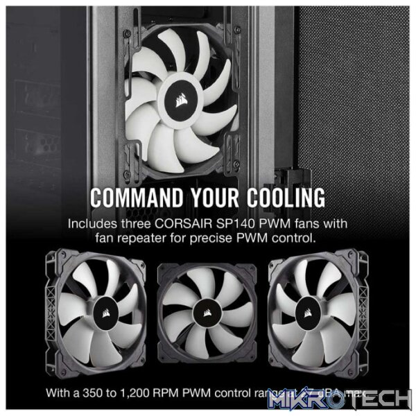 Corsair Carbide Series 678C Black E-ATX Chassis with Tempered Glass side panel - Image 7
